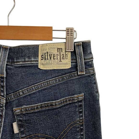 Levi's Silver Tab Mom Jeans Tapered Leg High Rise Size 27 - Picture 3 of 5